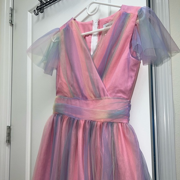 NEW WITH TAGS Unique Vintage pastel rainbow tulle dress eras tour pride month - Picture 1 of 3